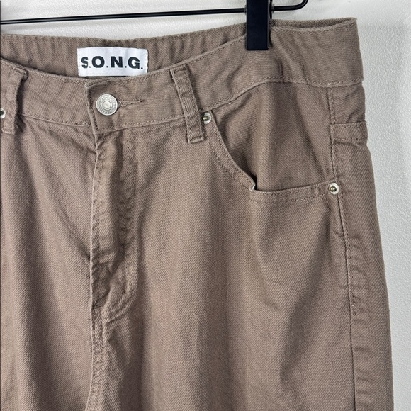 S.O.N.G Women’s Size 31 Brown Cargo Khaki Pants - Picture 4 of 8